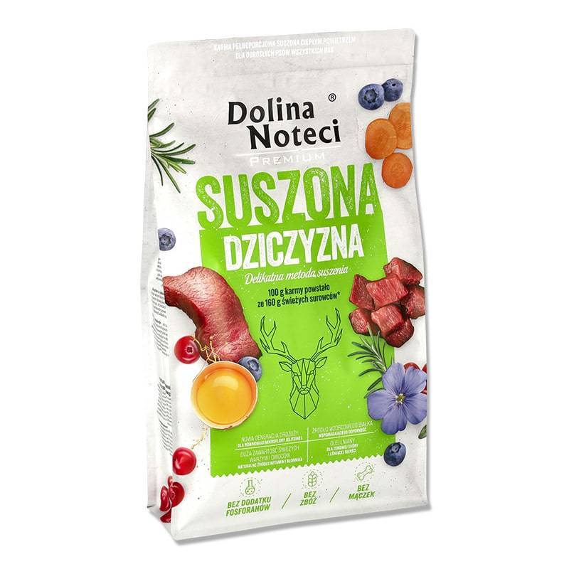 DOLINA NOTECI Premium Dziczyzna- karma suszona dla psa 9kg