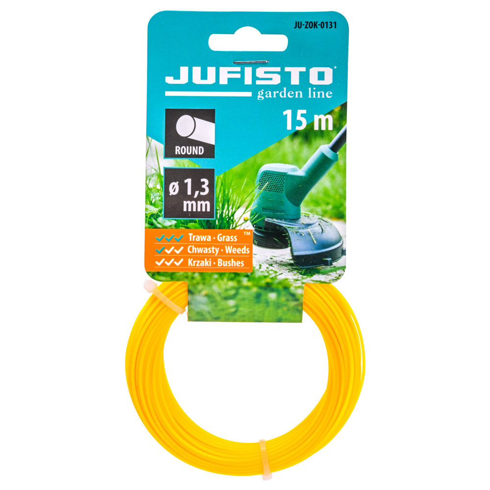 Żyłka Tnąca Do Kos I Podkaszarek 1,3 Mm 15 Mb Jufisto Ju-Zok-0131 Okrągła