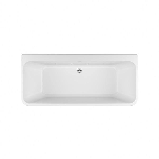 Excellent Lila 2.0 Wanna wolnostojąca przyścienna 150x72 cm z Power LED biała WAEX.LIL2.LED4150WHP