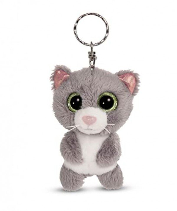 NICI Wieszak/brelok na klucze Glubschis kot grey Felinja 9 cm