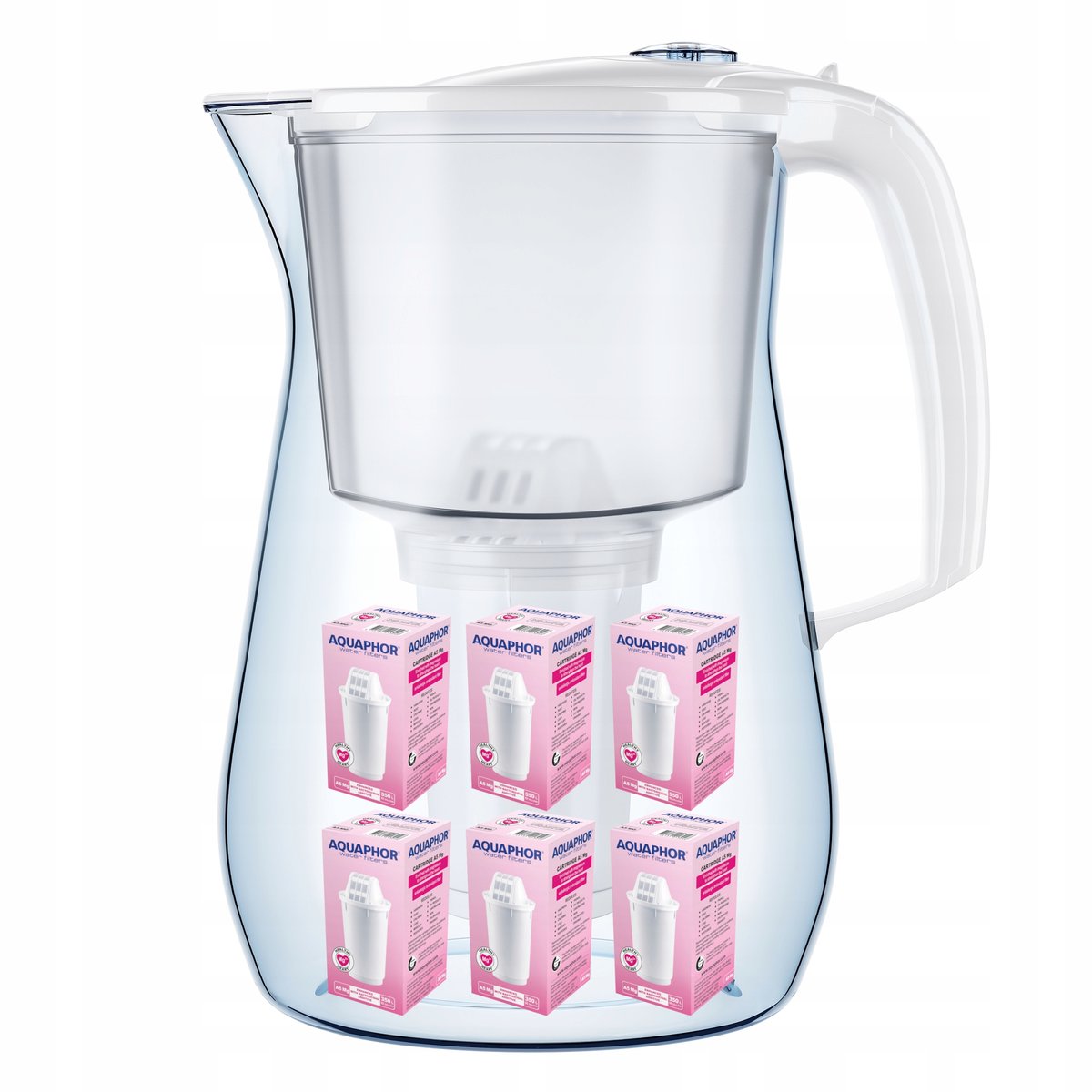 Dzbanek filtrujący Aquaphor Provence 4,2 l + 3 wkładów, biały