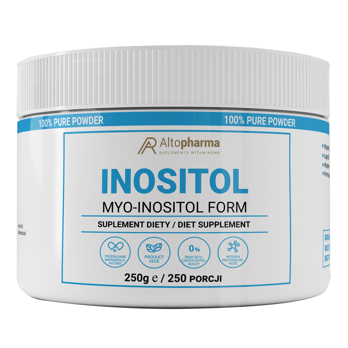 Inositol, Witamina B8, Suplement Diety, 250g