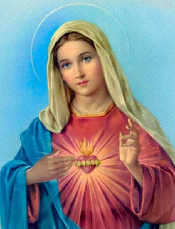 SERCE MARYI | Matka Boża | Matka Boska | obraz do wyklejenia | haft diamentowy | wizerunek Maryi | diamentowa mozaika | diamentowa wyklejanka | diam..