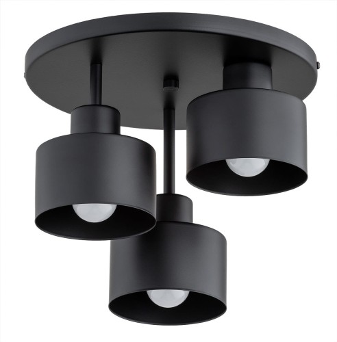 Erani lampa sufitowa 3-punktowa czarna 62346