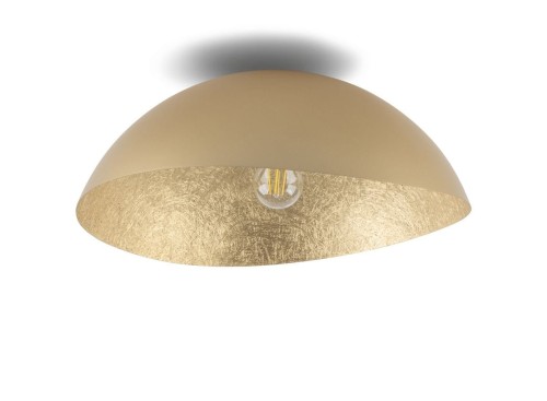Kopułowa lampa sufitowa do salonu SOLARIS 40591 Sigma żywicowa złota