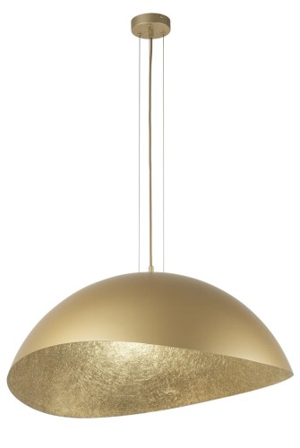 Wisząca lampa półokrągła SOLARIS 40594 Sigma kopułowa złota