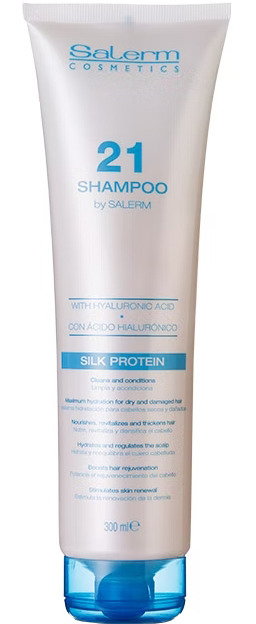 Salerm 21 Szampon do włosów suchych i zniszczonych z kwasem hialuronowym 300ml