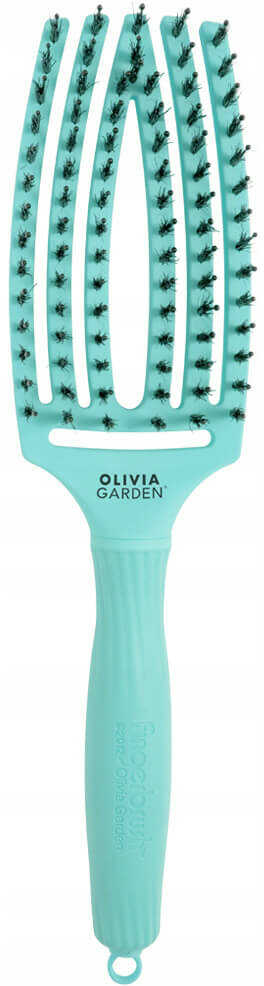 Olivia Garden Finger Brush Combo Medium Mint Miętowa Szczotka do rozczesywania włosów