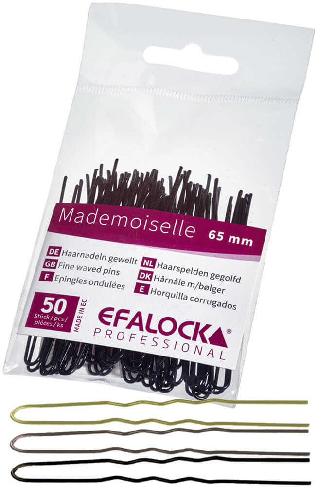 Efalock Professional Mademoiselle Kokówki do włosów 6,5cm, różne kolory 50szt.