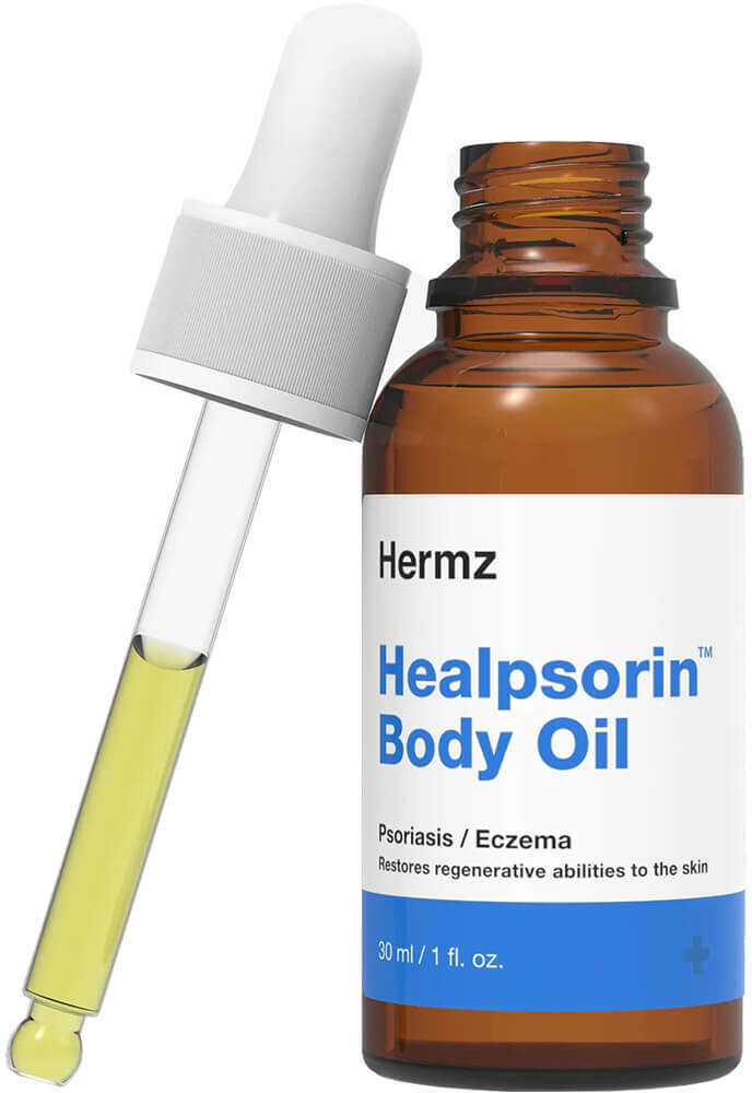 Hermz Healpsorin Body Oil Olejek konopny do ciała i twarzy na łuszczycę i AZS 30ml