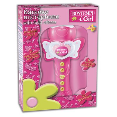 Bontempi Mikrofon z dźwiękiem różowy