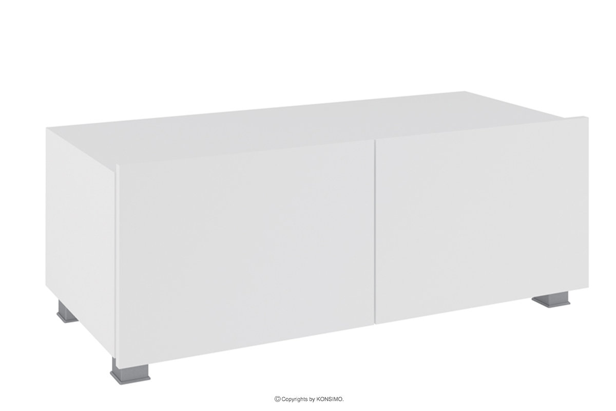 Szafka RTV pod telewizor biały połysk 100cm PAVO Konsimo