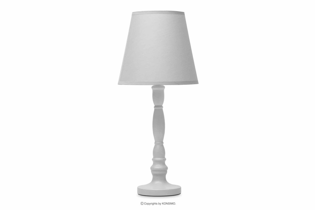 Klasyczna lampka nocna szara GITTA Konsimo