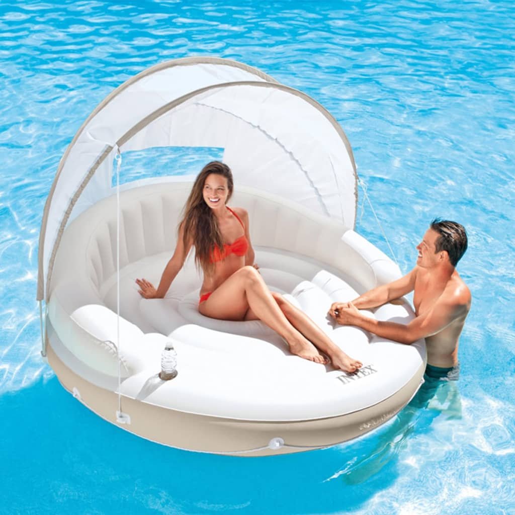 Intex ekskluzywny pływający fotel z zadaszeniem 199 x 150 cm 58292NP 58292NP