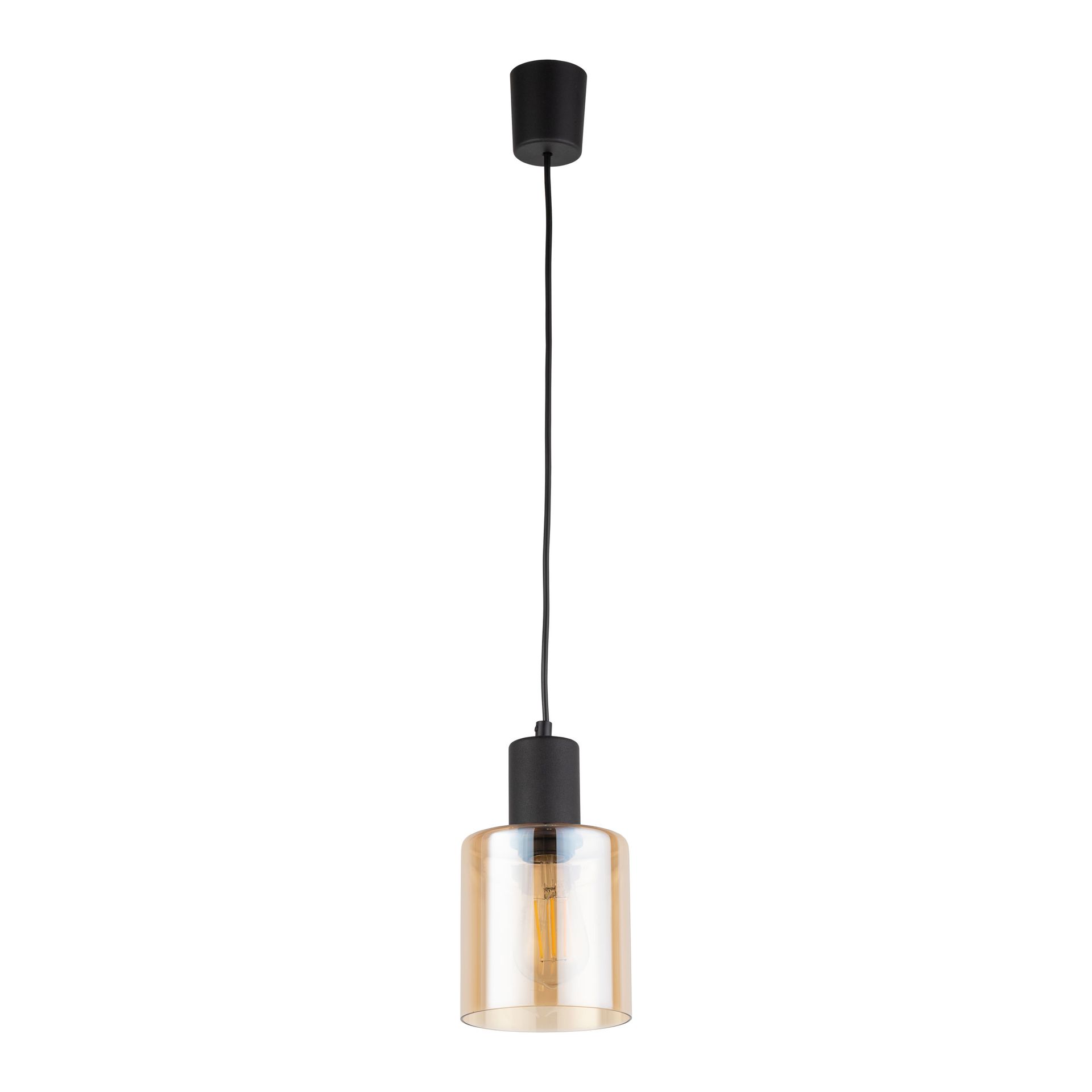 Minimalistyczny zwis z kolorowym kloszem TK 6657 z serii SIERRA BLACK