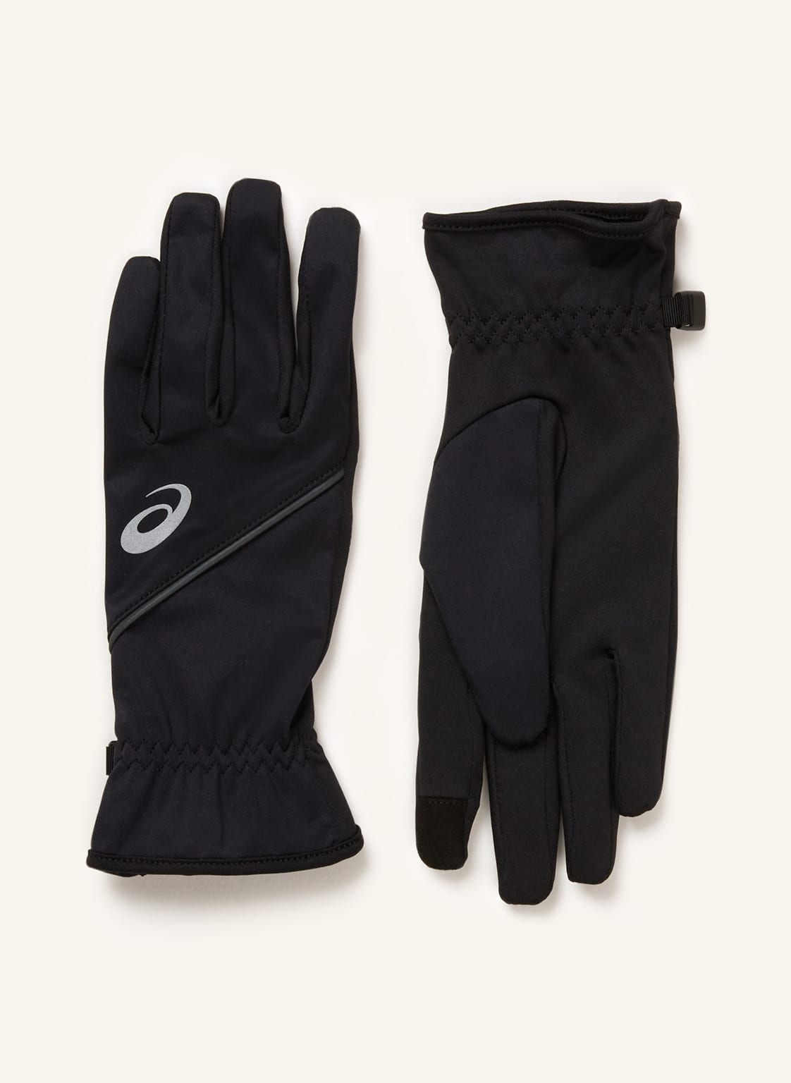 Asics Rękawiczki Sportowe Thermal Gloves Umożliwiające Obsługę Ekranów Dotykowych schwarz