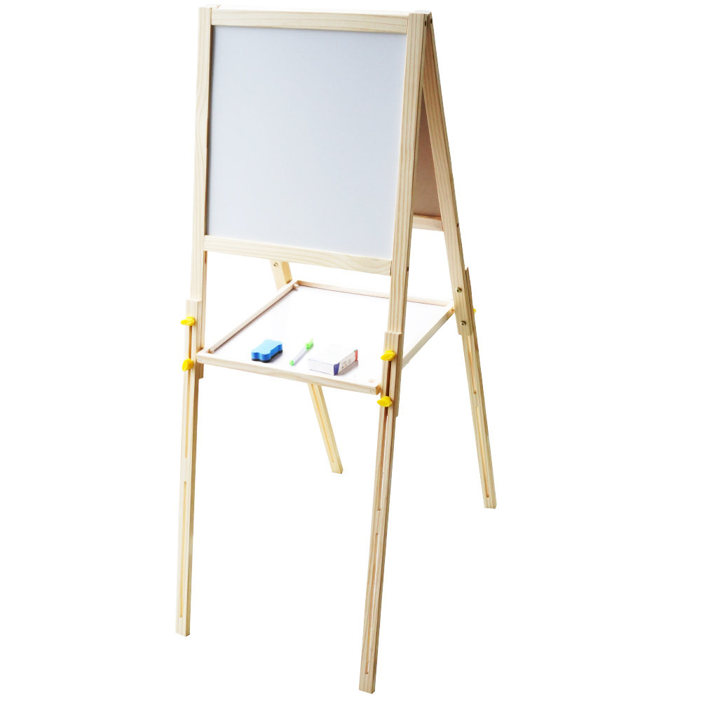 2w1 Dwustronna tablica  magnetyczna kredowa drewniana duża