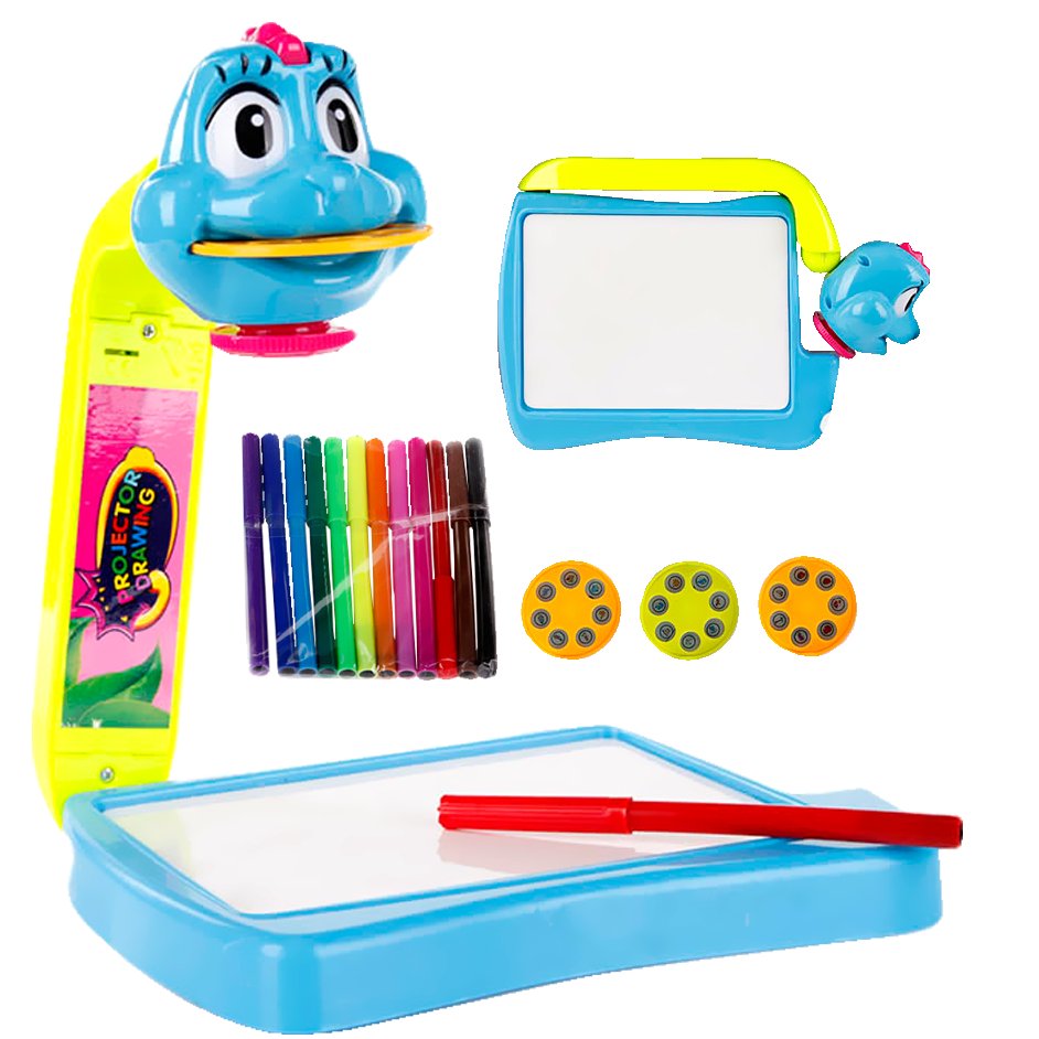 KinderSafe Projektor z tablicą do rysowania 24 OBRAZY + PISAKI 8185 8185