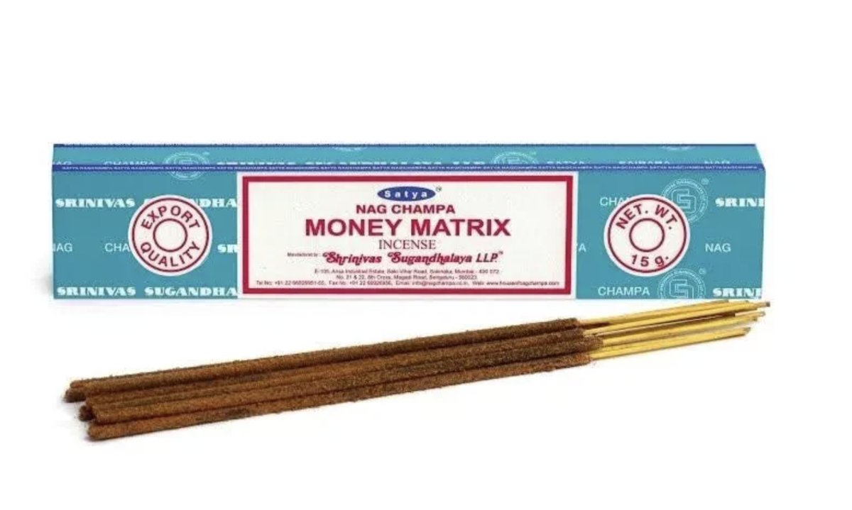 Kadzidełka zapachowe, Satya Nag Champa, Money Matrix