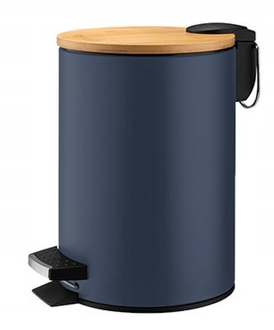 Kosz łazienkowy Linter granatowy, 3L