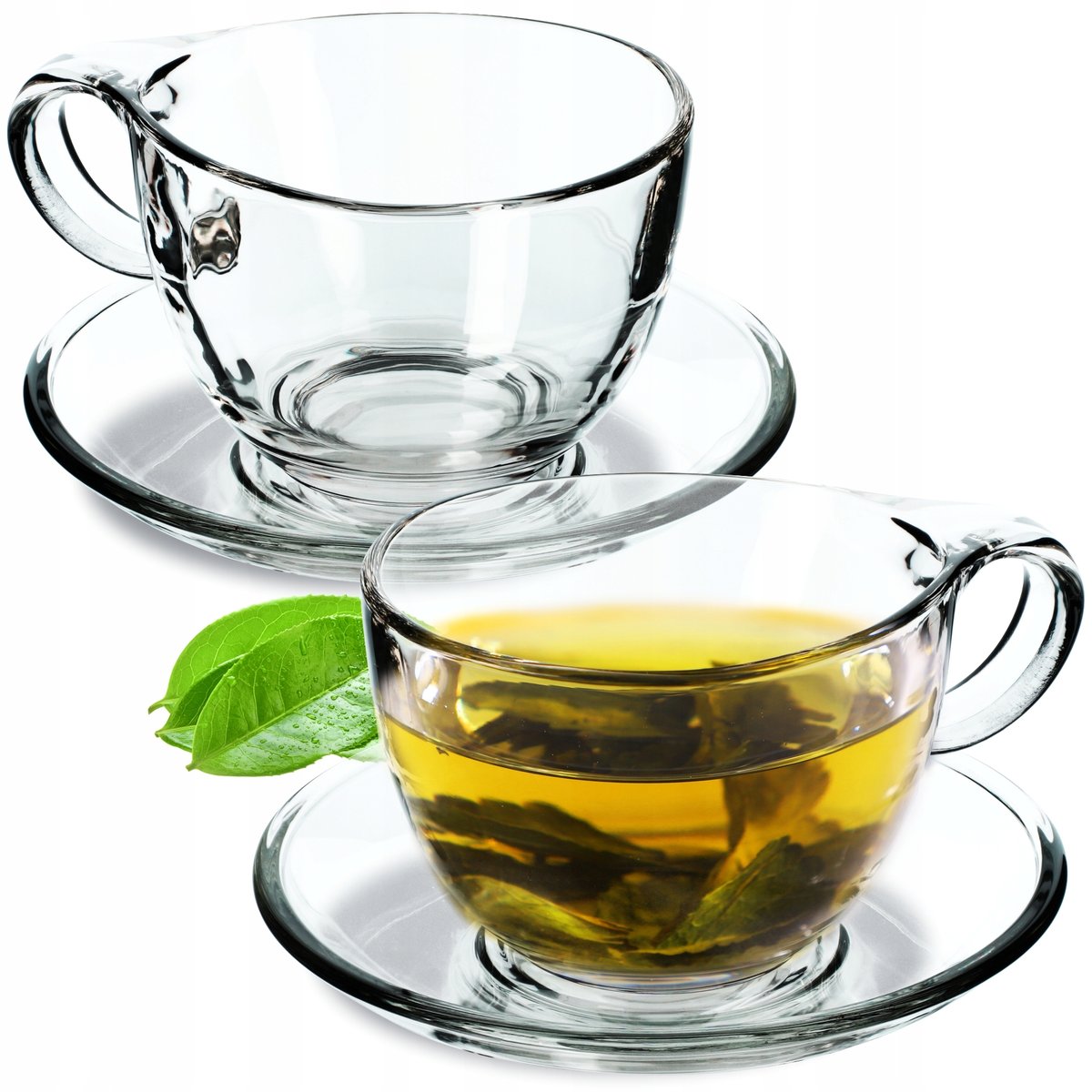 Filiżanki do herbaty ze spodkiem Zinal 250 ml, 2 szt.