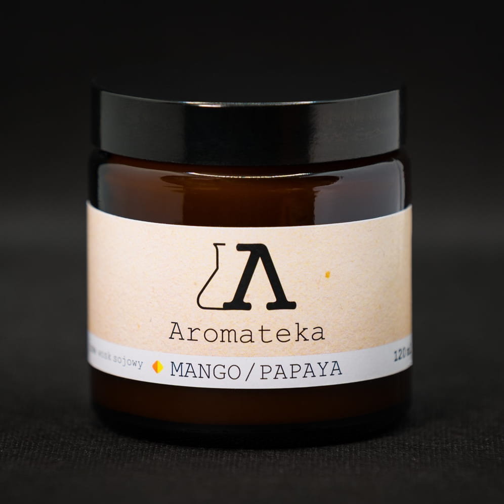 Aromateka Świeca sojowa - Mango i Papaya 120ml