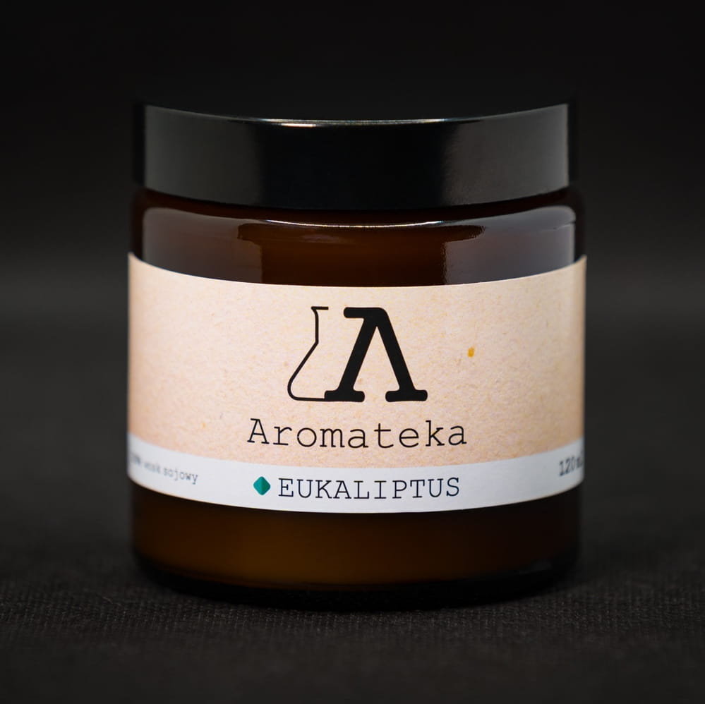 Aromateka Świeca sojowa - Eukaliptus 120ml