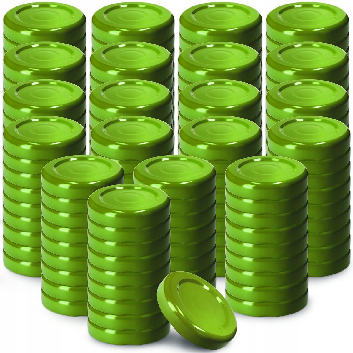 Metalowe wieczka do słoików i butelek Falla 200 szt. 43mm zielone