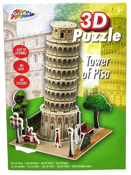 Piankowe puzzle 3D Krzywa Wieża w Pizie