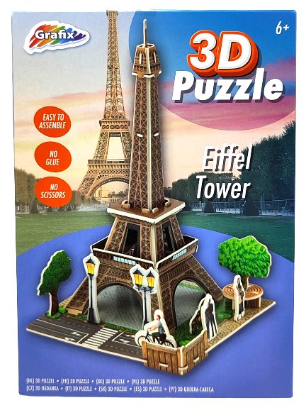 Piankowe puzzle 3D Wieża Eiffla