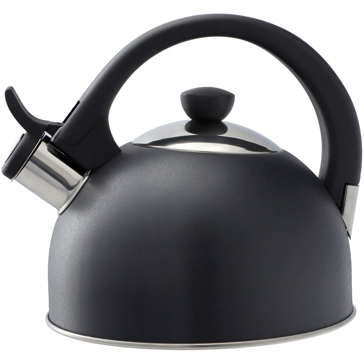 Czajnik nierdzewny Vasto z gwizdkiem 1.7L, antracyt