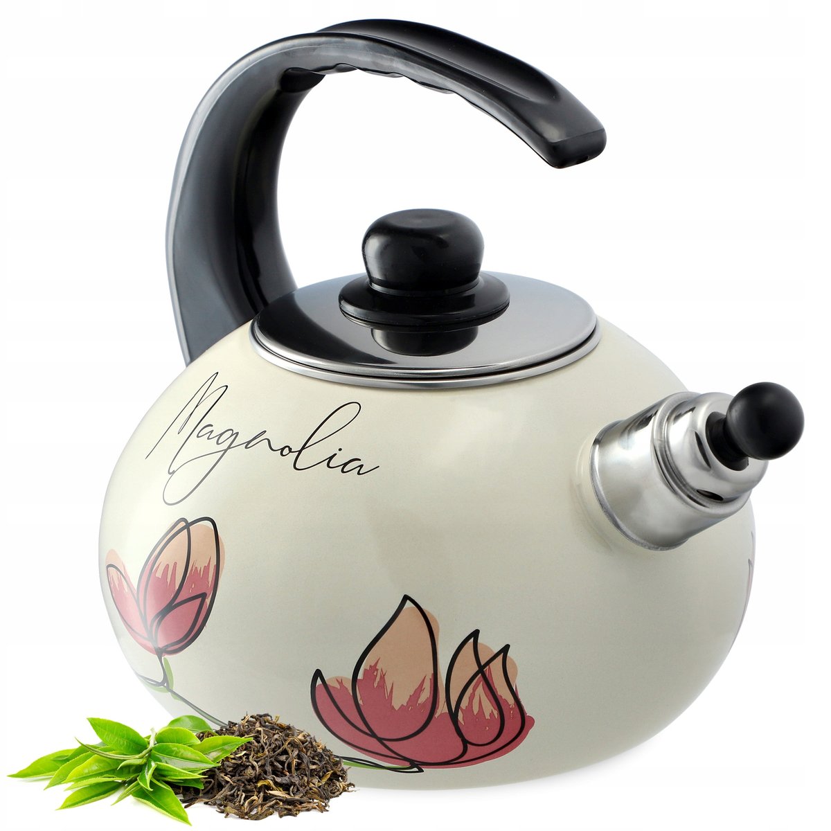 Czajnik emaliowany Marbella 2.2L „Liście”