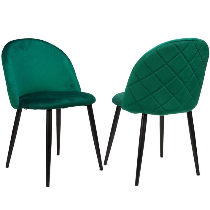 KRZESŁO TAPICEROWANE DC-018-1 ZIELONY WELUR