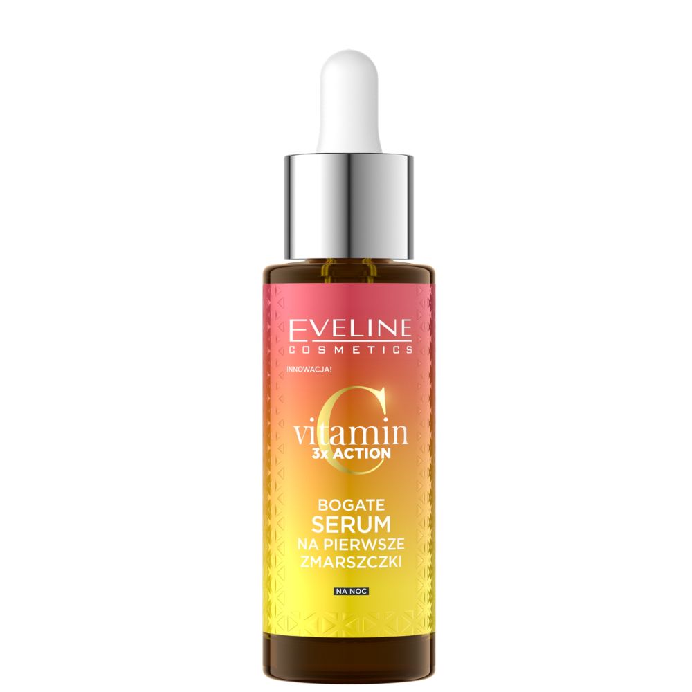 Eveline Vitamin C 3 x Action Serum na zmarszczki na noc 30ml