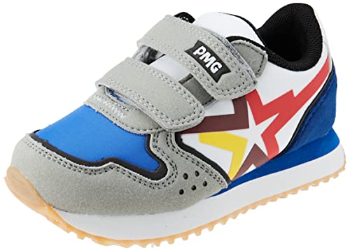 Primigi B&g Micro, buty gimnastyczne dla chłopców, Królewski Biały Szary, 29 EU