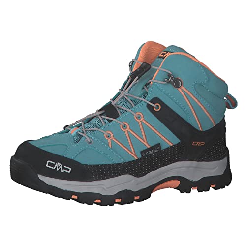 CMP Rigel, Buty Turystyczne Unisex - Dzieci, Woda Sunrise, 28 EU