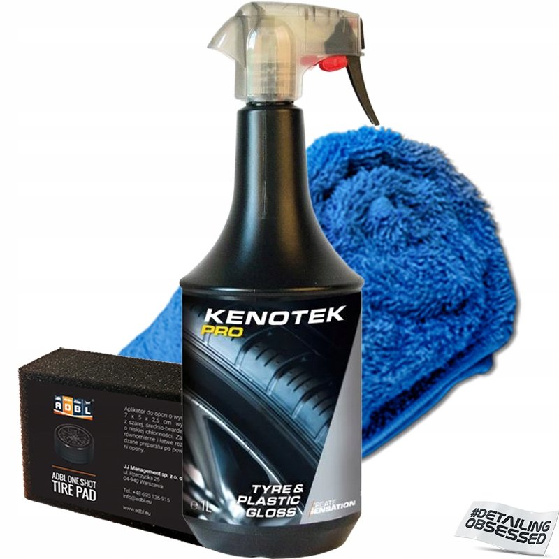 Kenotek Tyre & Plastic Gloss 1L do plastików opon