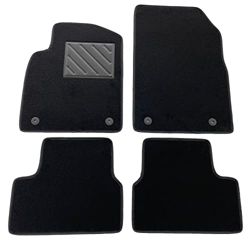 MTC dywaniki samochodowe do Opel Astra J od roku produkcji 2009 do 2015, dokładnie dopasowane, antypoślizgowe, ochraniacze obcasów z PCW, mocowania kotwiące.