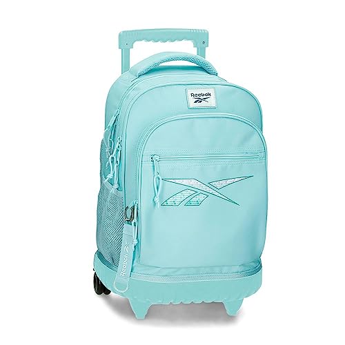 Reebok ANN Plecak Compact 2 Wheels Niebieski 32x43x21 cms 28,9L Poliester, niebieski, Talla única, Kompaktowy plecak 2 koła