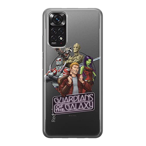 ERT GROUP etui na telefon Xiaomi REDMI NOTE 11S 4G / REDMI NOTE 11 4G, case oryginalny i oficjalnie licencjonowany przez Marvel, wzór Guardians of the Galaxy 009, plecki z TPU częściowo przeźroczyste