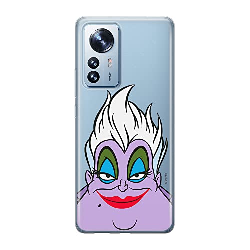 ERT GROUP etui na telefon Xiaomi 12 / 12X, case oryginalny i oficjalnie licencjonowany przez Disney, wzór Ursula 002, optymalnie dopasowane, plecki z TPU częściowo przeźroczyste