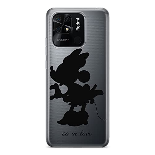 ERT GROUP etui na telefon Xiaomi REDMI 10C, case oryginalny i oficjalnie licencjonowany przez Disney, wzór Minnie 002, optymalnie dopasowane, plecki z TPU częściowo przeźroczyste