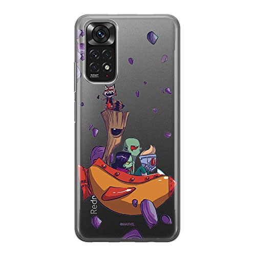 ERT GROUP etui na telefon Xiaomi REDMI NOTE 11S 4G / REDMI NOTE 11 4G, case oryginalny i oficjalnie licencjonowany przez Marvel, wzór Guardians of the Galaxy 010, plecki z TPU częściowo przeźroczyste