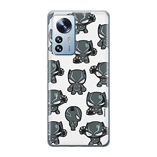 ERT GROUP etui na telefon Xiaomi 12 / 12X, case oryginalny i oficjalnie licencjonowany przez Marvel, wzór Black Panther 016, optymalnie dopasowane, plecki z TPU