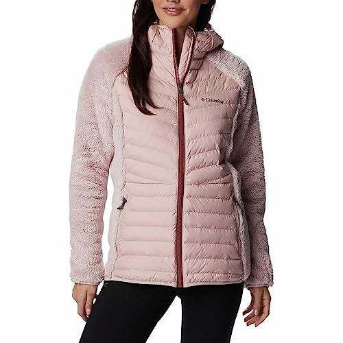 Columbia Damska kurtka puchowa Powder Lite Sherpa Hybrid Full Zip Dusty Pink, M