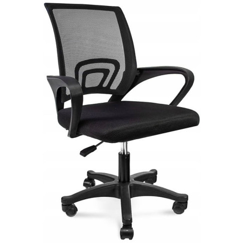 Czarne Ergonomiczne Krzesło Obrotowe Do Biurka K0-K70