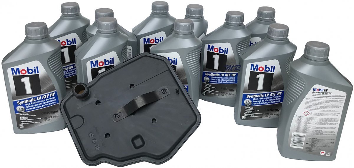 Filtr + olej Mobil1 Synthetic LV ATF HP DEXTRON skrzyni biegów 8L90 Chevrolet Corvette C7 2015-2019