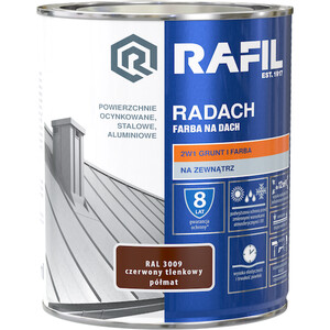 Rafil Radach czerwony tlenkowy RAL 3009 półmat 10l