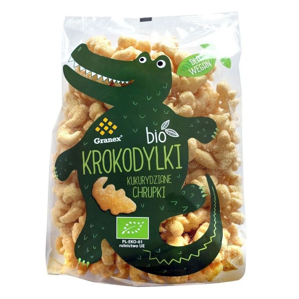 Granex Chrupki kukurydziane Krokodylki BIO 80 g
