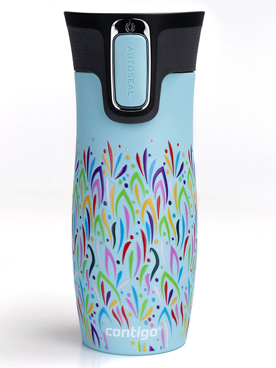 Kubek termiczny Contigo West Loop 2.0 470ml - Błękitny Mat - Floresy
